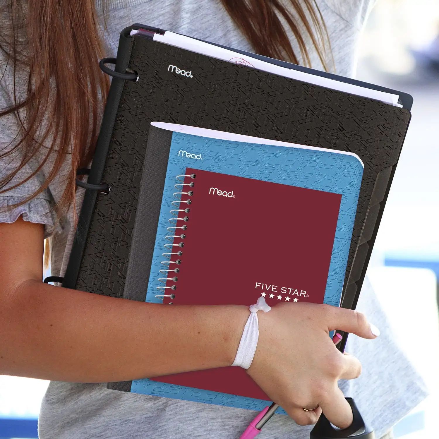 

(8 pack) Five Star 1 Subject 7x5 Notebook Burgundy