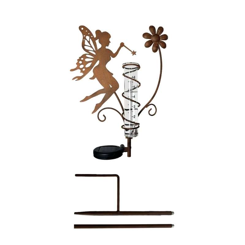 Modern sunlight Precipitation Device produced Of Metal For Garden Improvement And Weather Observation 3XUF
