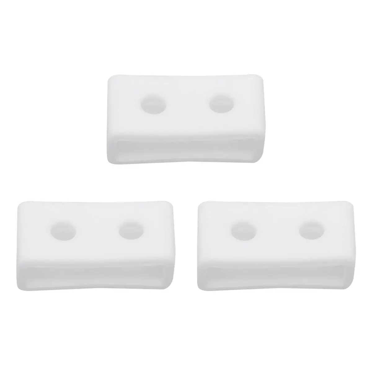 

3 Pcs Silicone Bezel Watch Strao Ring Band Loop Strap Lopp Wrist Bands Wristband