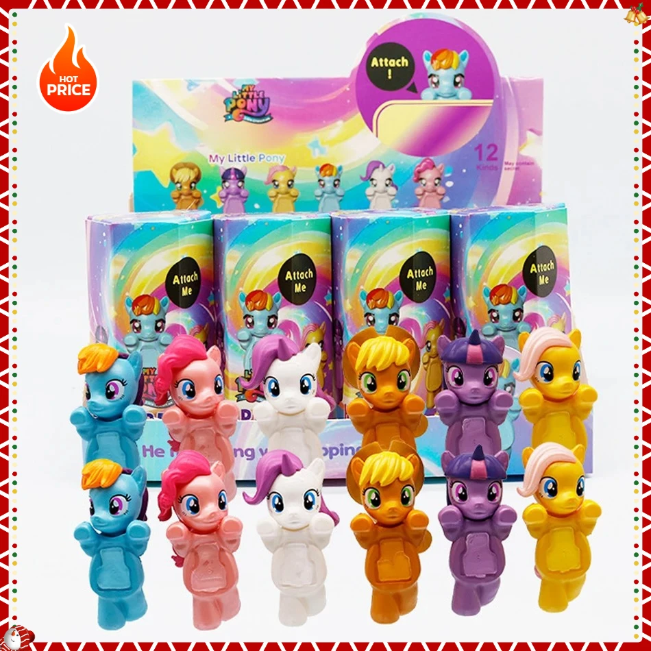 HOT   Anime 12pcs Set My Little Pony 6.7cm Steel FigureTwilight Sparkle Rainbow Dash Applejack Tableware Kids Toys Gifts  HOT
