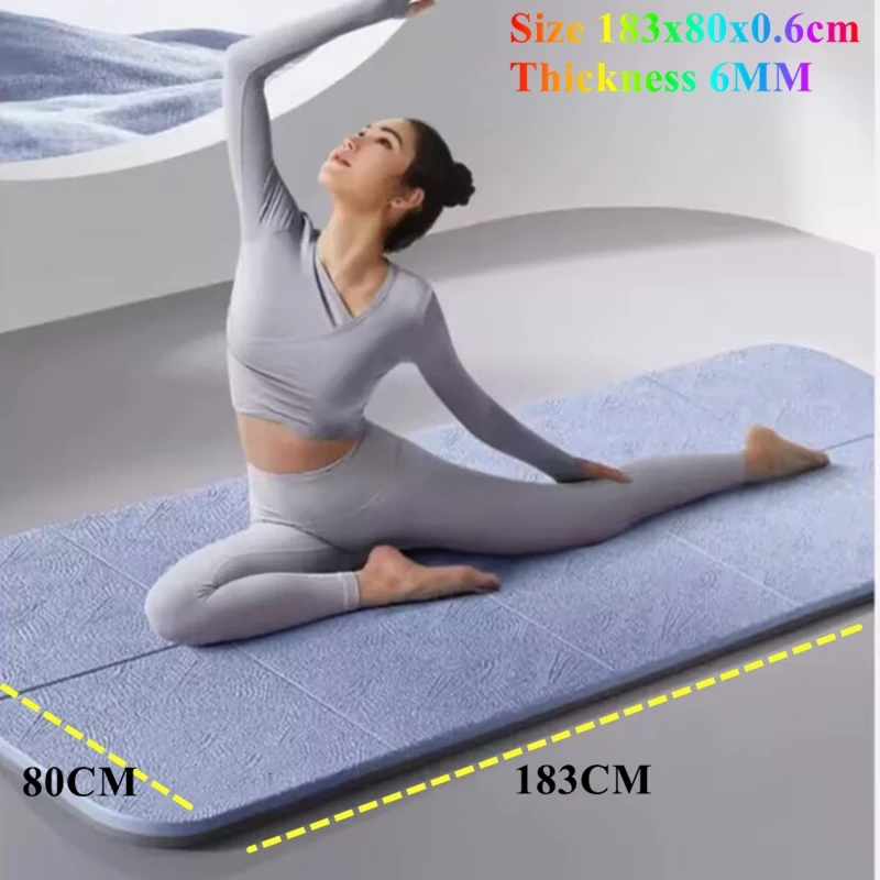 

Fold Portable 6mm Thick Yoga Mat Moisture-proof Outdoor Non-Slip Durable Camping Picnic 183x80cm Exercise Gym Fitness Workout