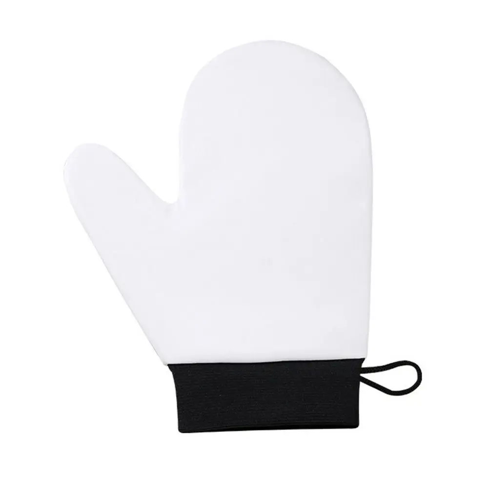 Leather Self-Tanning Mitt Washable Reusable Tanning Glove Quick Dry Double-Sided Body Face Self Tan Glove Body Face Application