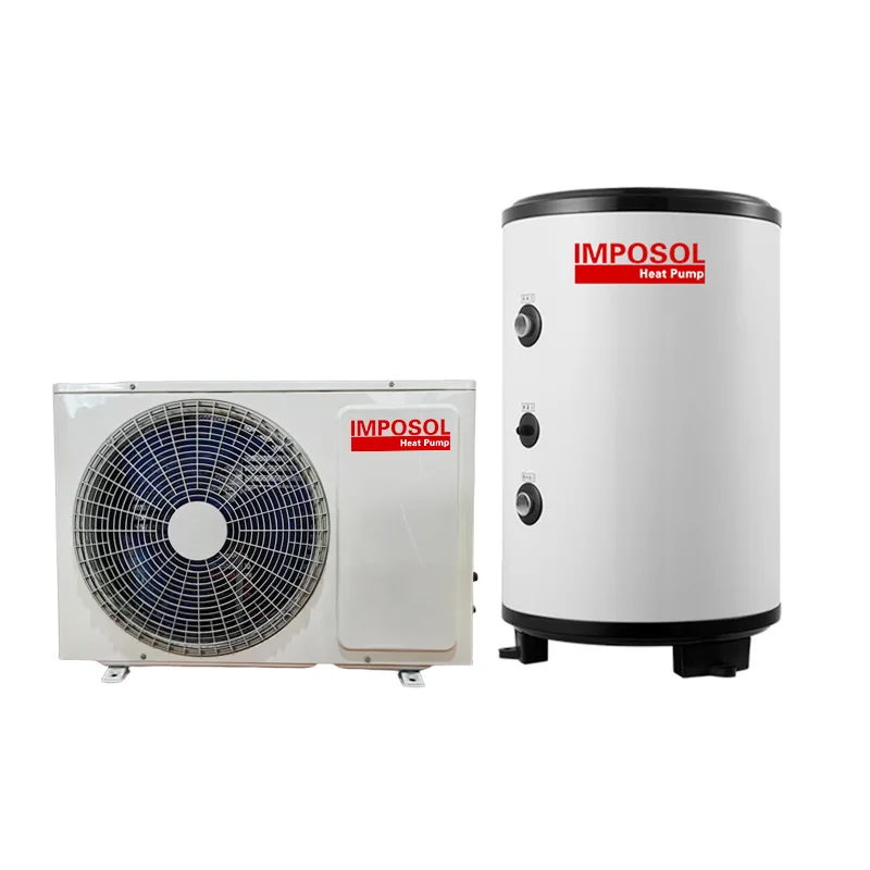 BEST SELL IMPOSOL R410A Small Air Source Mini Heatpump Domestic Hot Water Heater Ductless Mini Split Heat Pump for Household