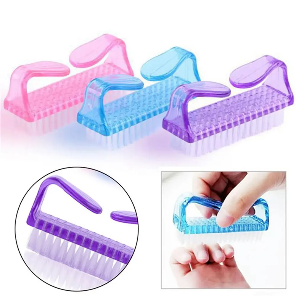 Portable Nail Art Accessories 5 Colors Cleaner Tool Pedicure Manicure Nail Dust Brushes