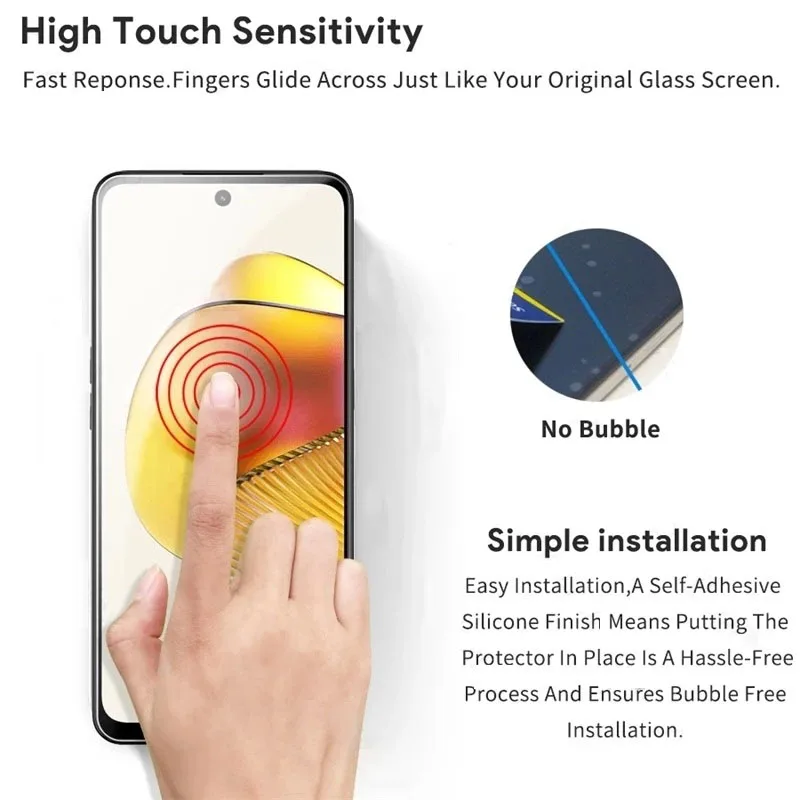 5Pcs Tempered Glass For Motorola Moto G14 G84 G G54 5G Power ThinkPhone Edge 30 2023 Stylus Plus Screen Protectors