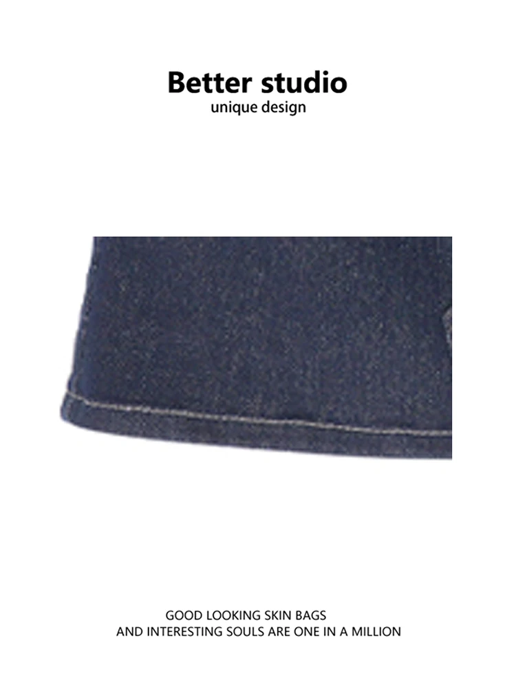 Gonna a trapezio in denim di colore originale retrò Gonna casual Sle con cerniera a vita alta versatile di nuovo design autunnale da donna