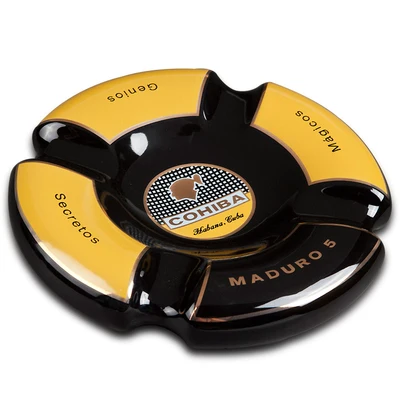 Cigar ashtray creative personality large four ceramic ashtray hotel ghosh the COHIBA ashtray on the living room