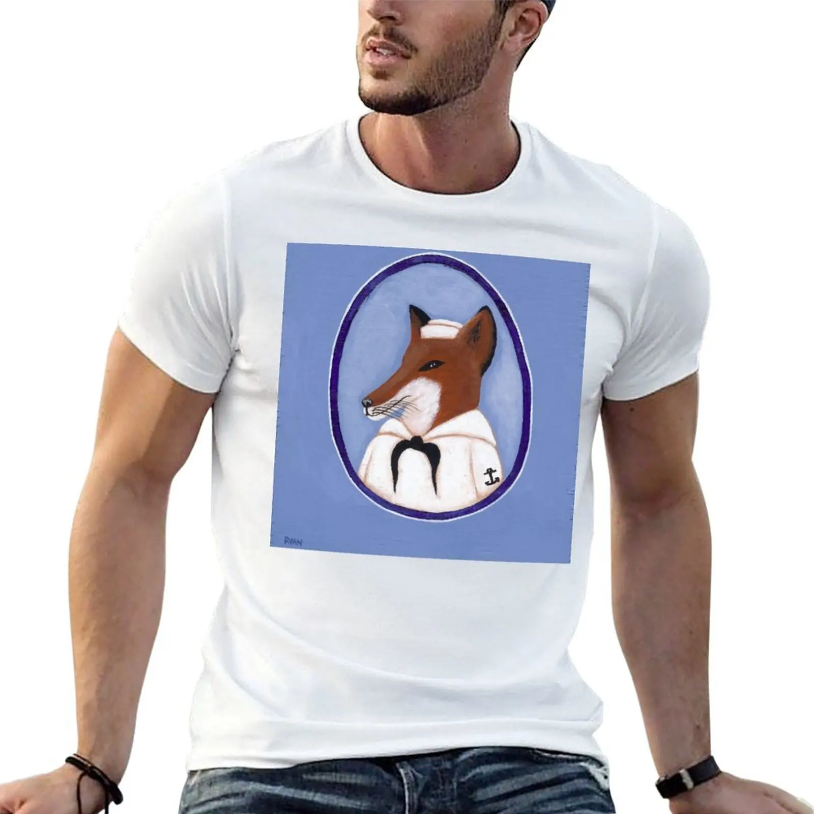 

Foxy Sailor T-Shirt printed t shirts for man t shirts for man graphic vintage man t shirts graphic T-shirt