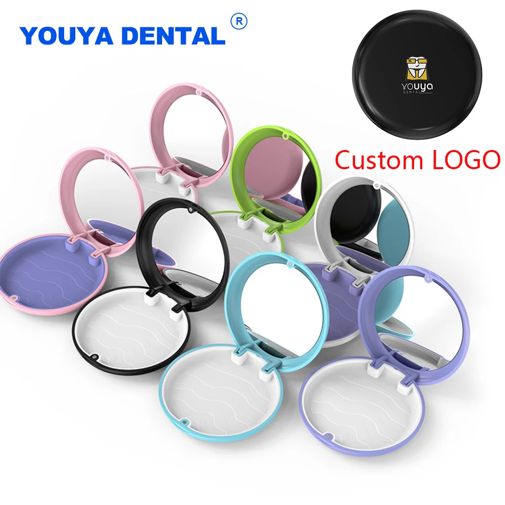 Denture False Bath Box Case Orthodontic case Retainer Box Teeth Container Protective Oral Hygiene Organizer Custom LOGO