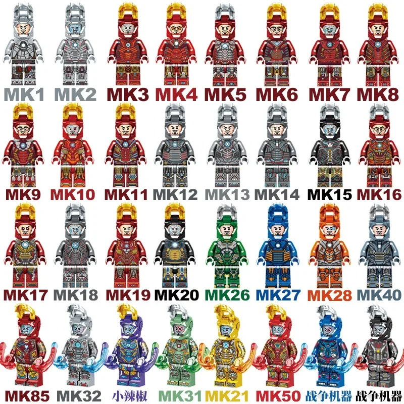 Blocchi da Costruzione per Bambini, Miniature di Personaggi Cartoon, Regalo di Compleanno, Set Educativo per Bambini