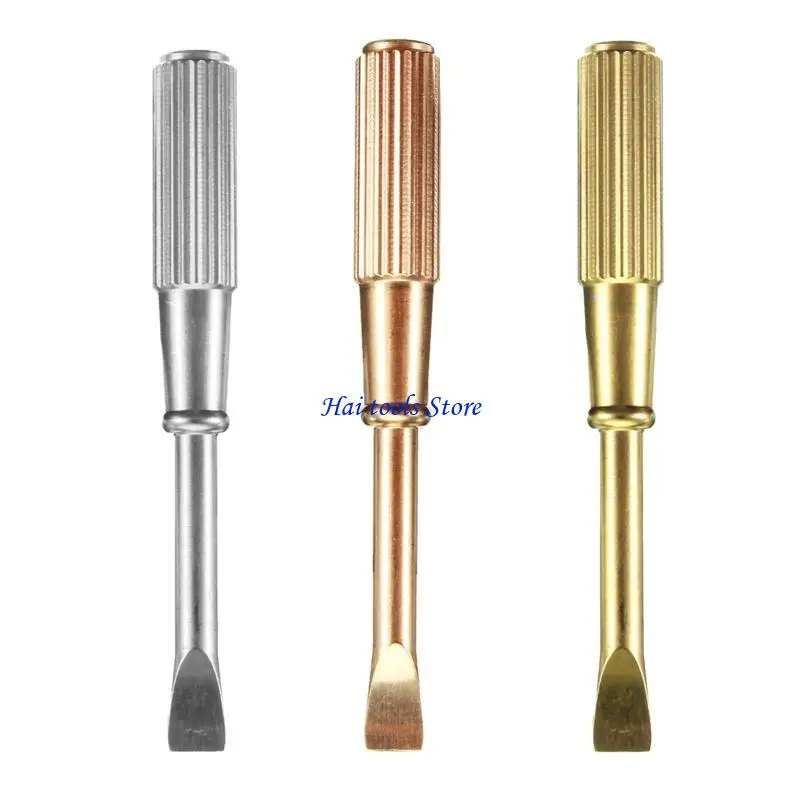 X37E Bracelet Screwdriver with Beautiful Appearance Slotted Flat Screwdriver Manual Repair Tool for Hosuehold Daily Usage