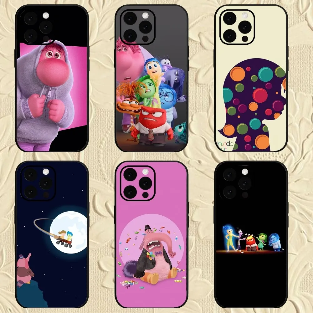 MINISO Disney inside out2  Phone Case For iPhone Mini 11 12 13 14 15 Pro XS Max X Plus SE XR Shell