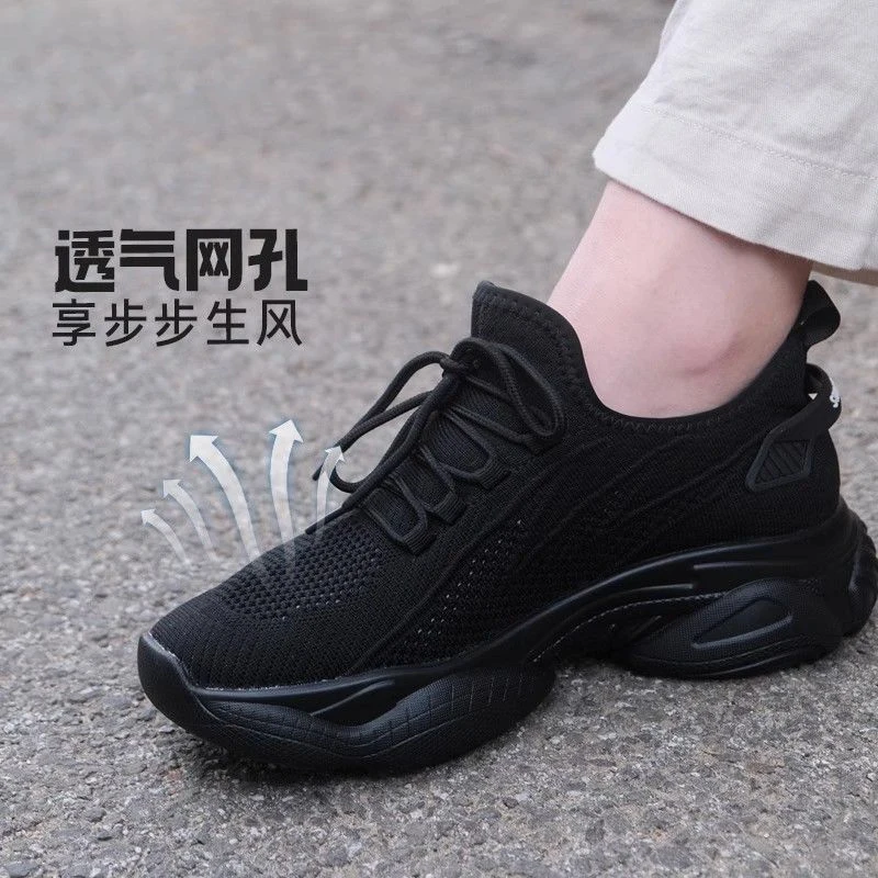 

Autumn New Men's Thick-soled Invisible Inner Height Increasing Shoes 10CM Men's Shoes New 2025 Casual Shoes Trendy Sports Shoes