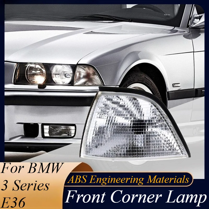 

For BMW 3 Series E36 1990-1995 Front Side Marker Turn Signal Light Compatible with 318i Coupe Sedan Auto Car Accessories Parts