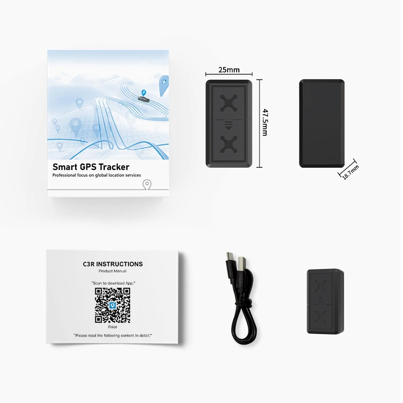 Portable Mini GPS Tracker Real-Time Magnetic Full Global Coverage GSM 4G LTE Network Vehicle/Kids/Dogs Tracker IOS LBS/BDS