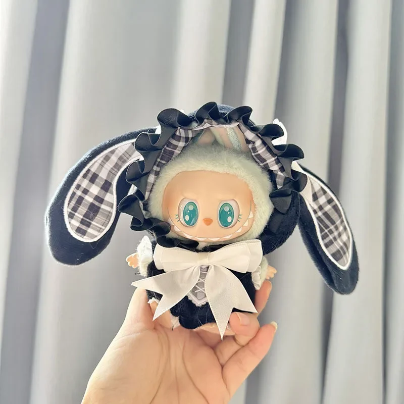 Idol Butter's Clothing for Kids, Rabbit Onesie, Plush Outfit Accessrespiration, Labubu V2 V1, 17cm, Gift