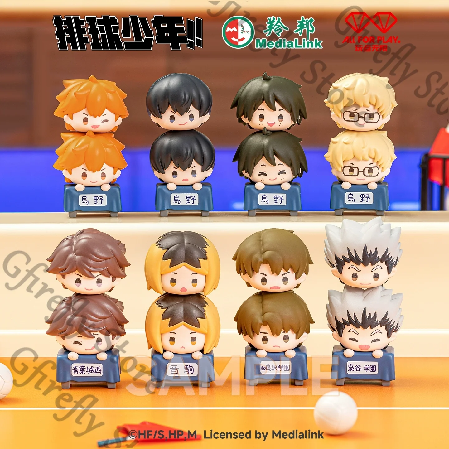 

Haikyuu!! Official Genuine Mini Model Kit Ornaments Kawaii Fashion Figurine Kei Tsukishima Tadashi Yamaguchi Kotaro Bokuto