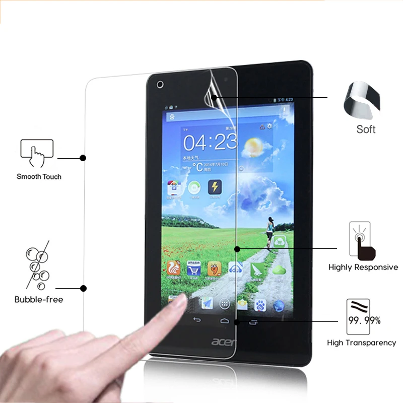 Front High Clear Glossy screen protector film For Acer Iconia One 8 B1-820 8.0