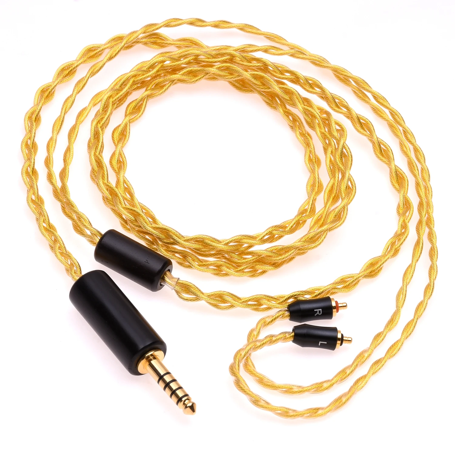 Crystal 4 Cores 6N OCC Gold Silver Plated Headphones Upgrade Cable IPX Connector For UE Live UE6 Pro UE18+