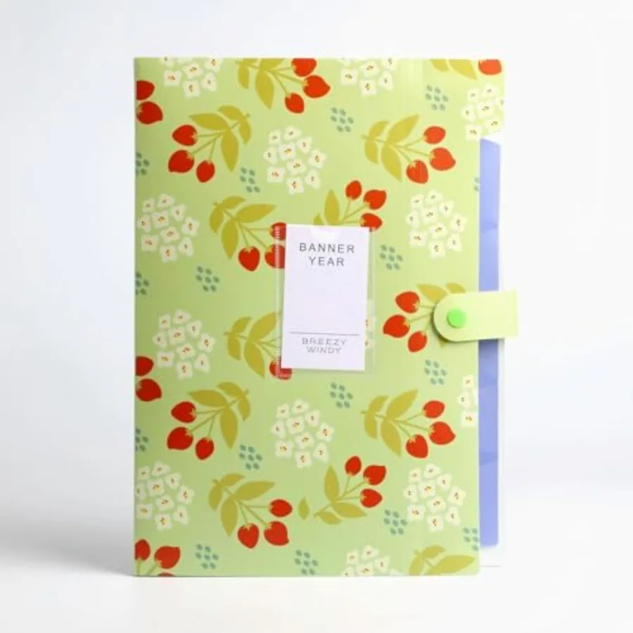 

Folder Organizer Expanding File Folder Patternted - Accordion Document Organizer with 6 Pockets and Labels, Waterof A4/Letter S