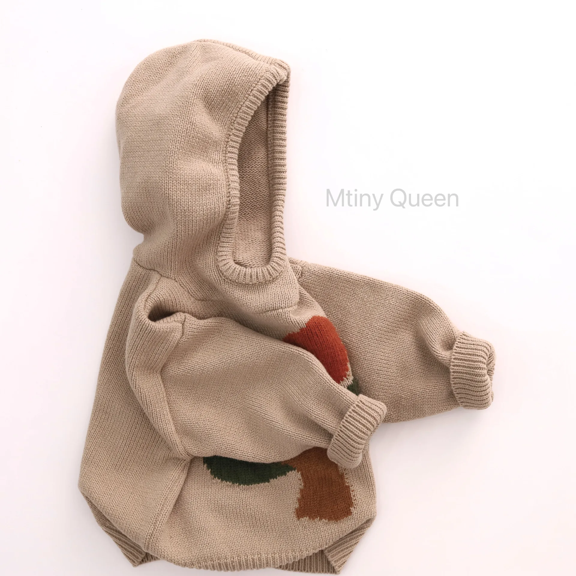 2026 Autumn Winter Kids Boys Sweater BELLBELL 1-6Yrs Baby Boys Tree Jacquard Knitwear Loose Toddler Infant Boys Hoodies Pullover