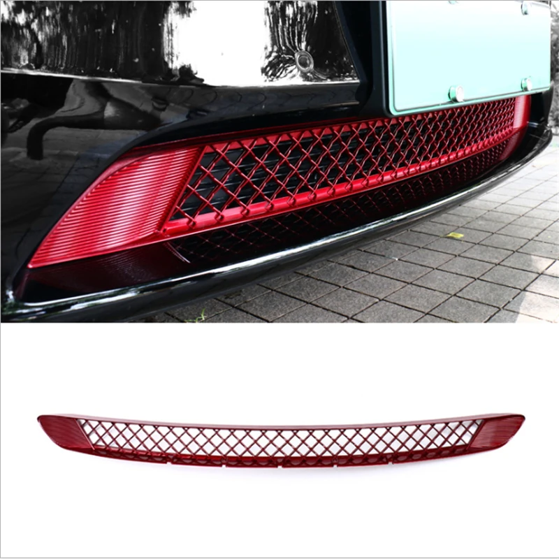 For Tesla Model 3 2017-2021 Front Bumper Lower Racing Grilles Insect-proof Net Mid-net Air Inlet Protection Modified Accessories