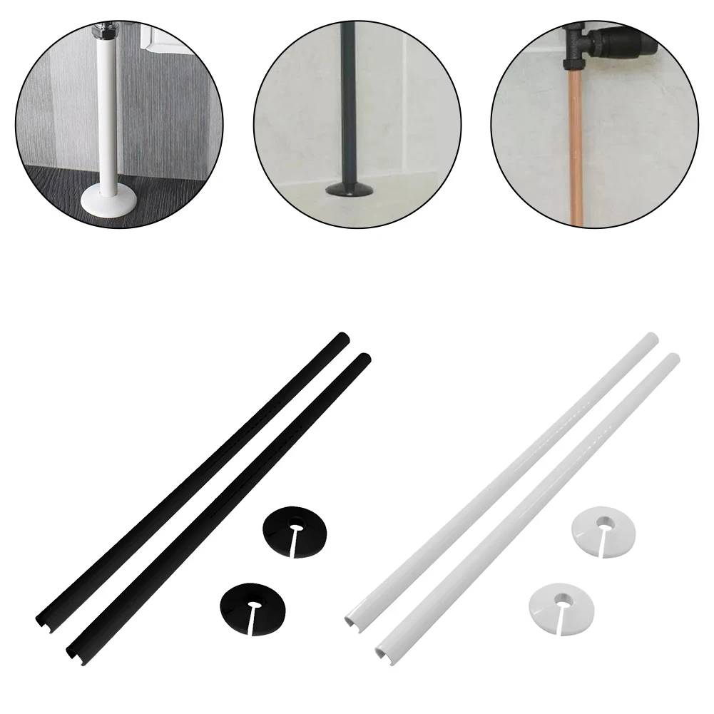 Stylish Pipe Covers Pipe Collars Complete Installation Kit Conceals Unsightly Pipes Effortless Installation Solution