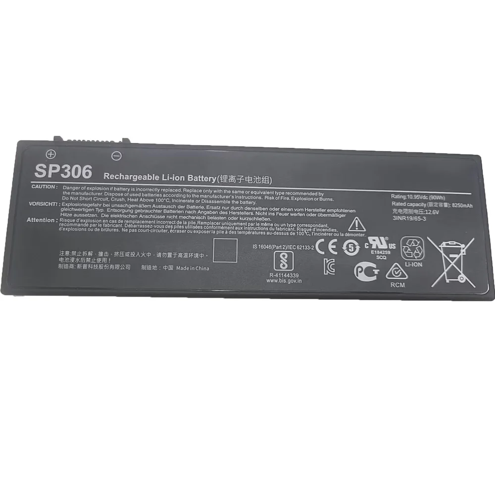 SP306 10.95V 90Wh 8250mAh Laptop Battery For Siemens Simatic Field PG M6 6ES7798-0AA10-0XA0 3INR19/65-3