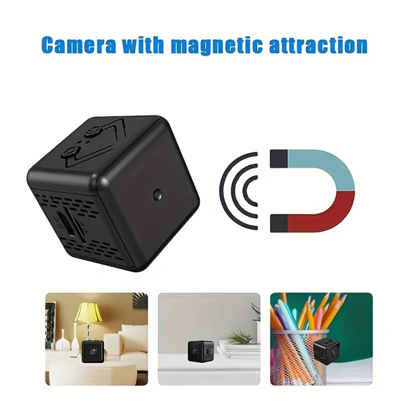 ABUG-X6D كاميرا مربعة صغيرة عالية الدقة 2.4 جيجا هرتز واي فاي نظام أمن الوطن معدات ذكية الأشعة تحت الحمراء للرؤية الليلية كاميرا مراقبة