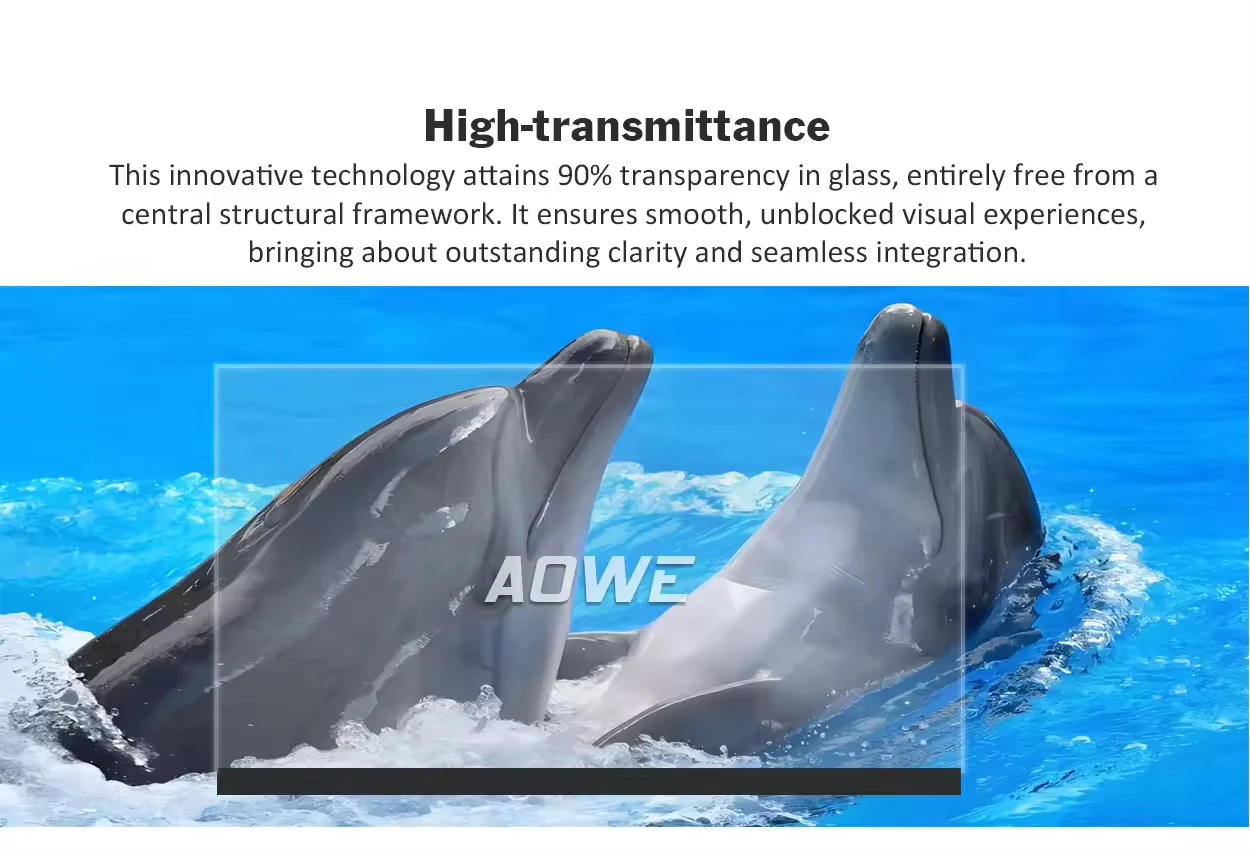 P10 داخلي LED علبة عرض شفافة 1000 * 240 مم لوحة كاملة الألوان عالية السطوع نافذة شاشة عرض إعلانية #6