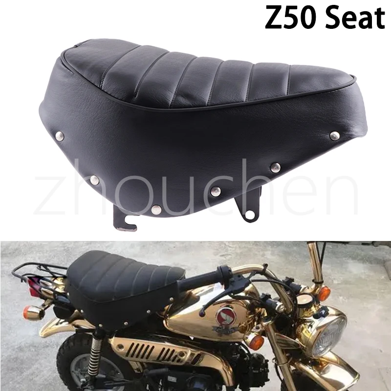 Leather Cushion Seat Iron Base Accessories High Performance Retrofit For Honda Z50 Z50A Z50J Z50R Mini Trail Monkey Bike