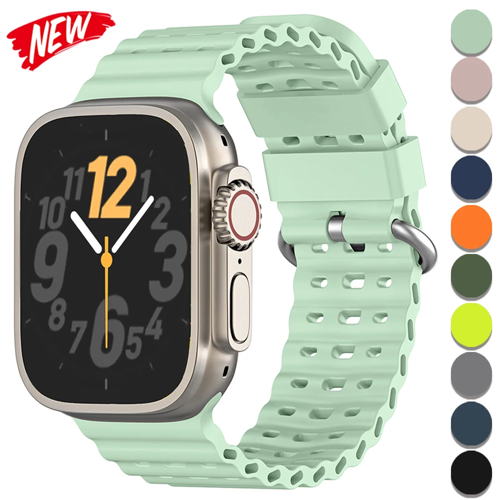 Ocean Strap Armband für Apple Watch Ultra 3/2 49mm Serie 11 10 46mm Sportarmband für iWatch 9 8 7 6 SE 45mm 44mm 42mm