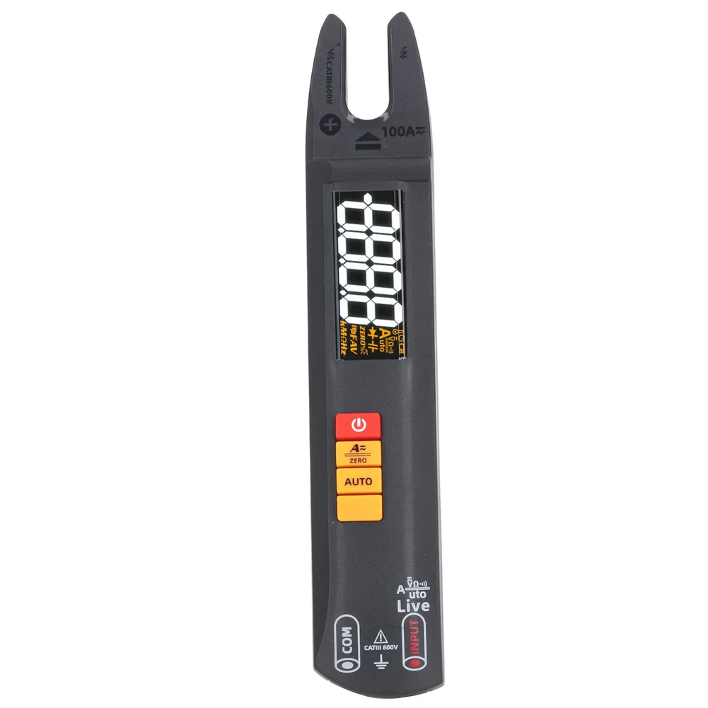 U0 Intelligent Fork Clamp Multimeter with ABS Body Flashlight Function Buzzer Continuity Test and 15 Minute Auto Power Off
