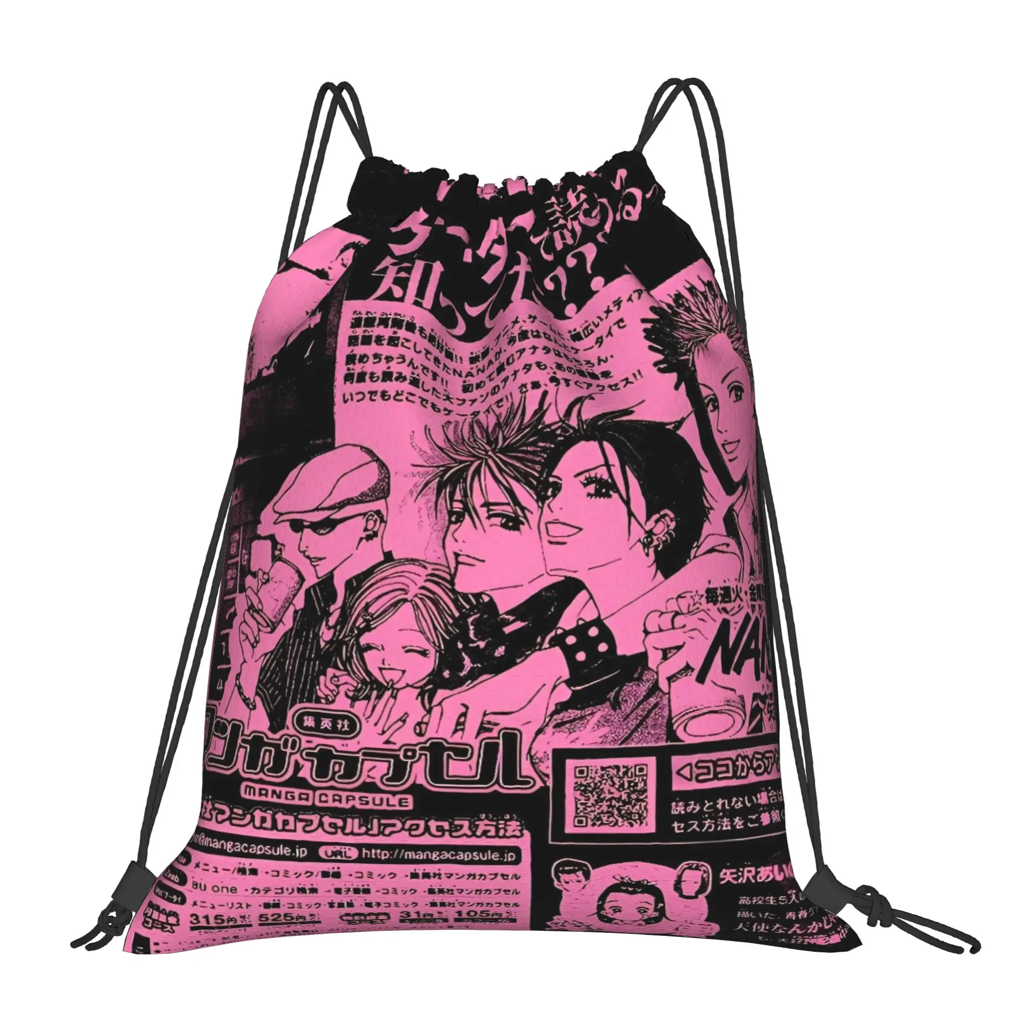 Drawstring Bag Nana Anime Backpack  Foldable Foldable Sports Yoga Sackpack String Bags For Couple