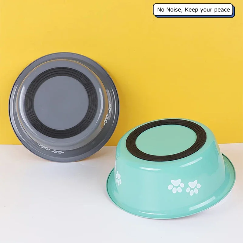 

Cute Dog Bowls for Medium Large Dogs Feeding Bowls Water Bowls Stainless Steel Small Dog Food Bowl Elevated Raised Pet Feeders