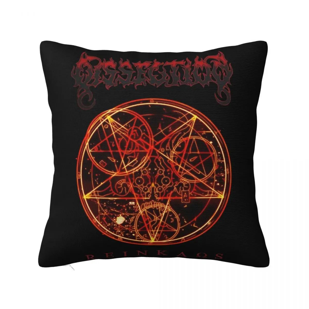 New Popular Dissection Reinkans Death Metal Rock Band Mens Black Hat Rap Rock Pillow Case