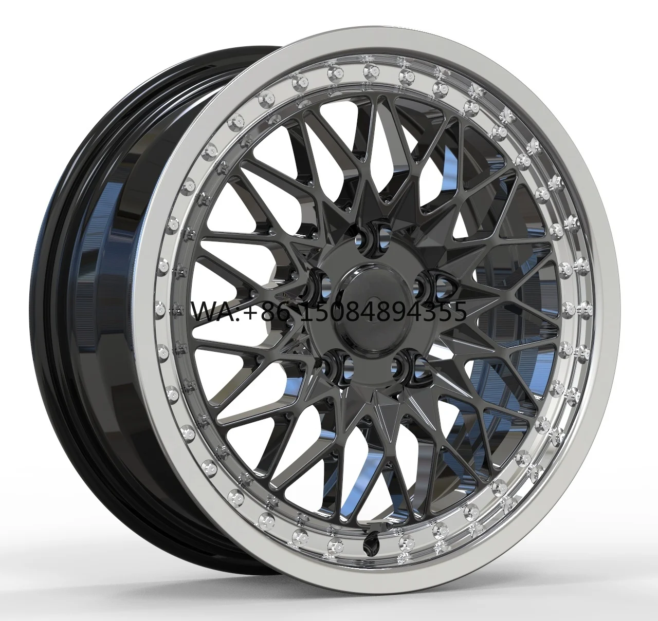 

New Deep Dish Unique Design Personalized Forged Aluminium Alloy Wheels 130/120mm PCD 18/30/35mm ET Black