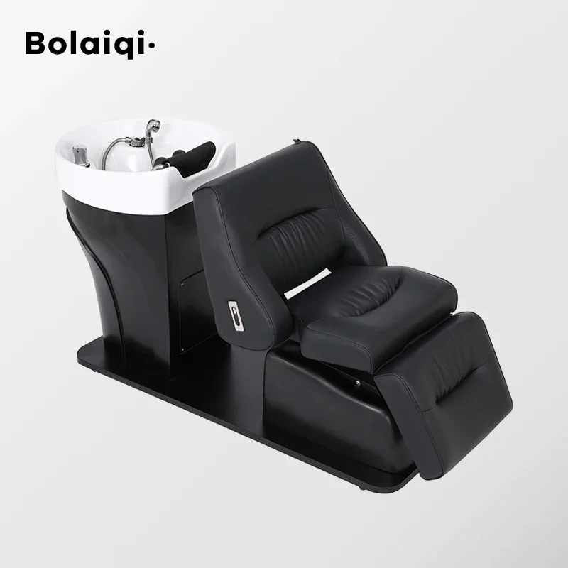 Luxury Japanese Head Spa Electric Shampoo Bed Electric Fall Down Shampoo Backwash Unit Chair