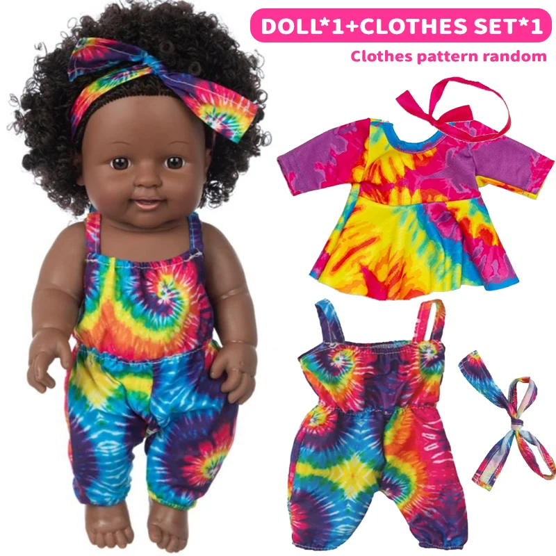 12 Polegada/30cm roupas de boneca 2pic conjuntos lavável bebê companheiro brinquedos simulação bonecas macio realista dormir boneca calmante presente da menina