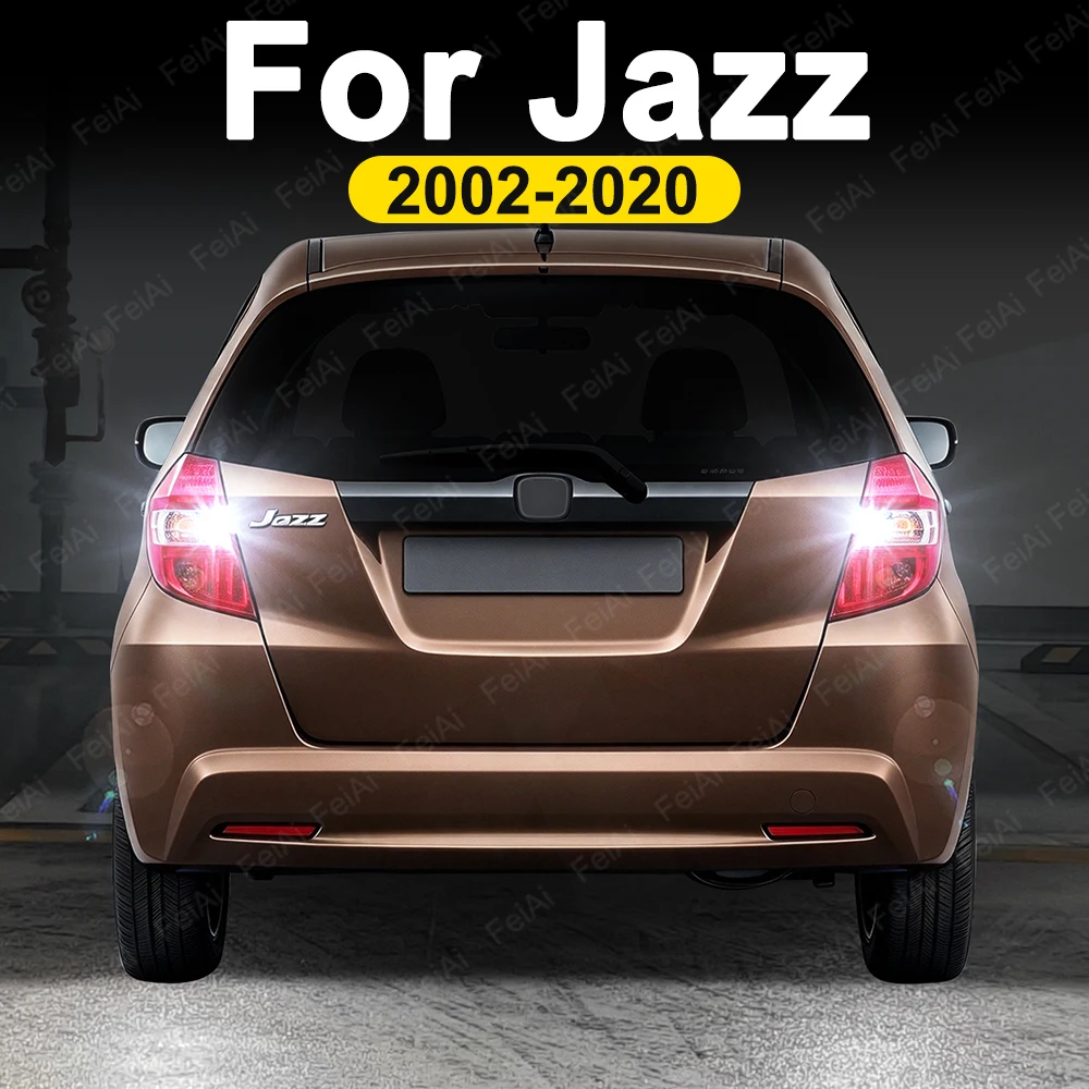 For Honda Jazz 2 3 4 LED Reverse Lights Reversing Light Bulb 2002-2020 Jazz Accessories 2007 2008 2009 2010 2011 2012 2013 2014