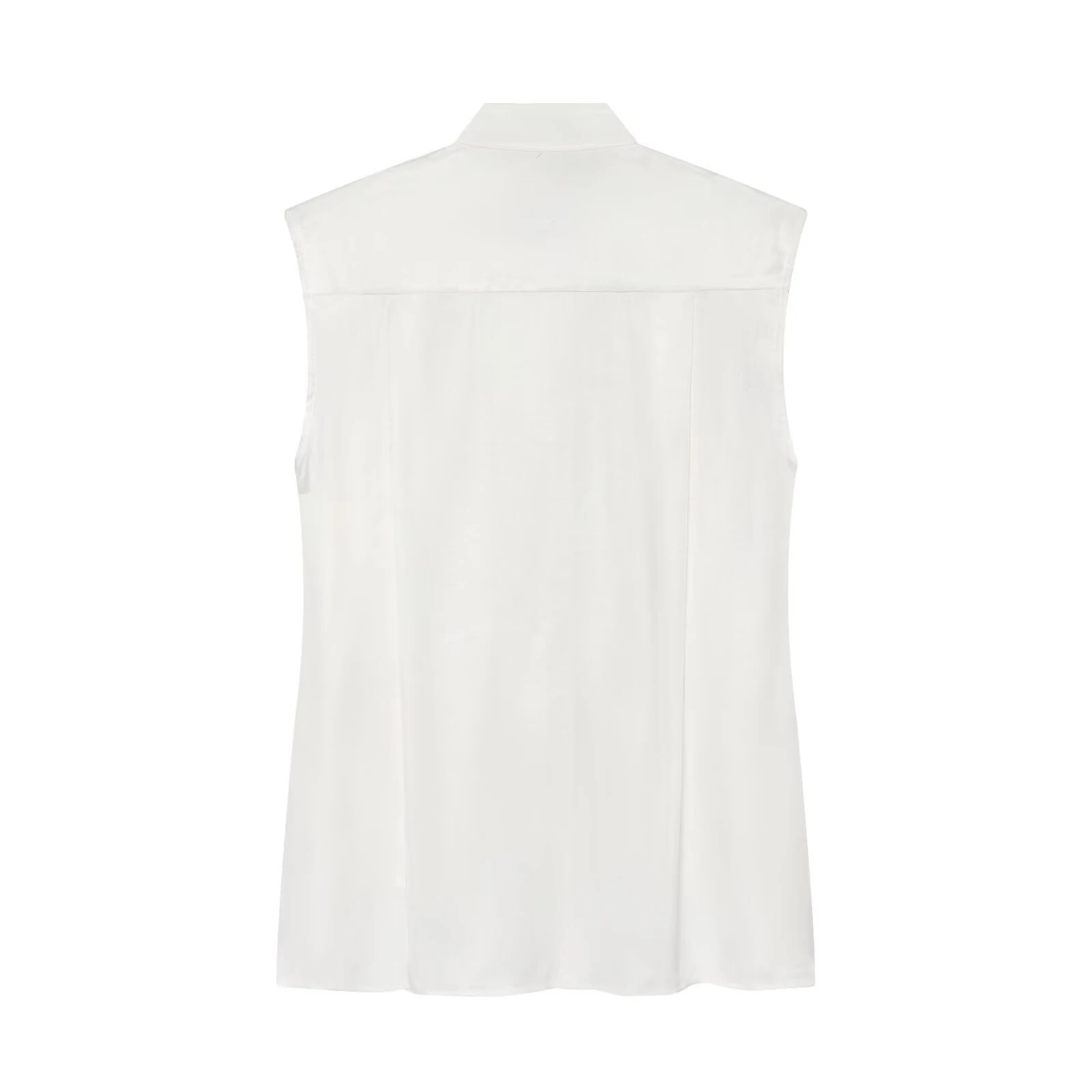 European and American style 2026 summer new women's clothing drawstring elastic buckle pocket workwear standing collar vest