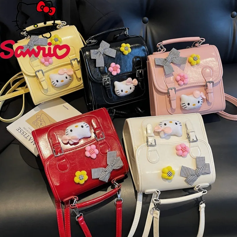 

Hello Kitty's new women's backpack fashionable and high-quality PU backpack cartoon versatile casual commuting storage backpack