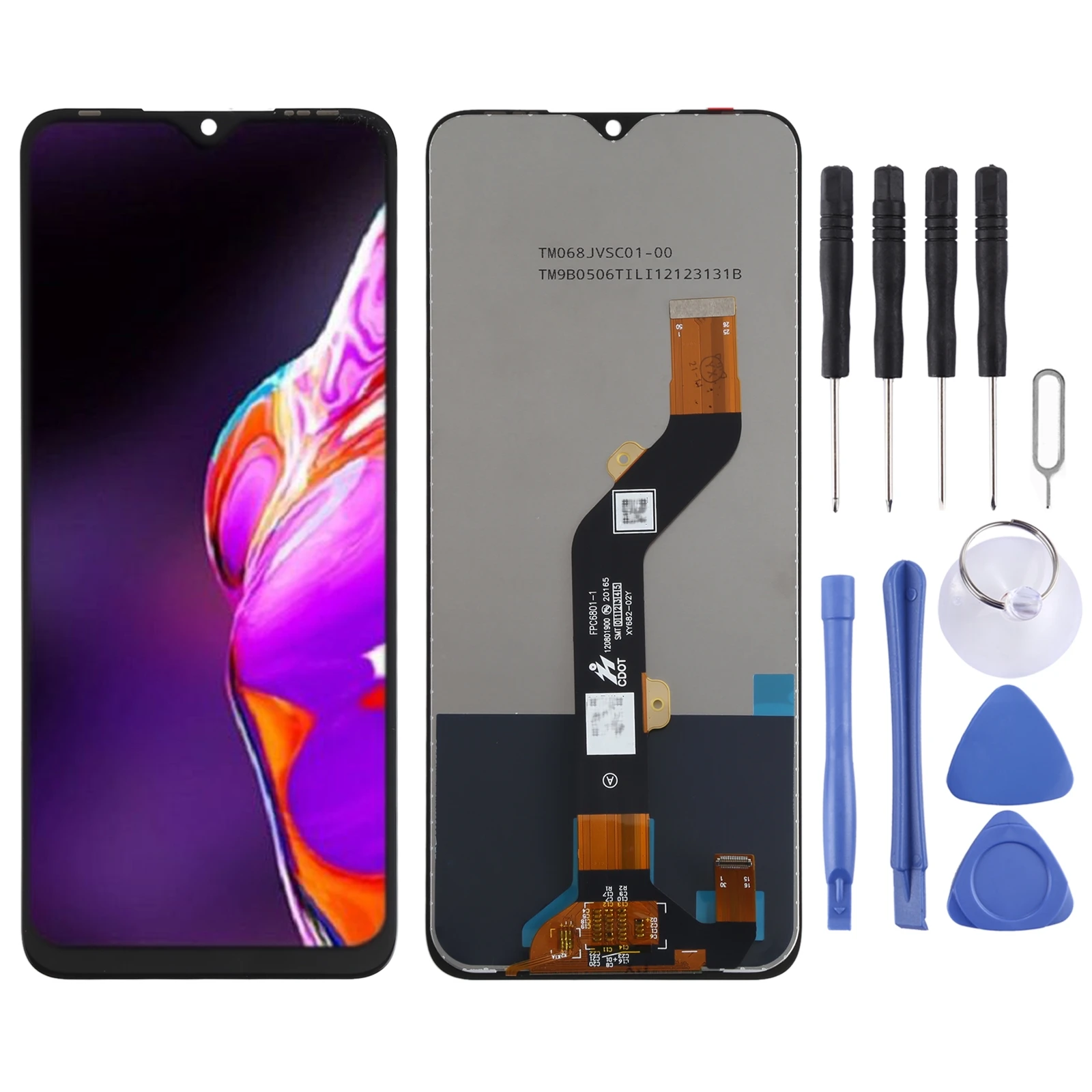 Flex Cable Replacement LCD Screen and Digitizer Full Assembly for Infinix Hot 10s / Hot 10s NFC
