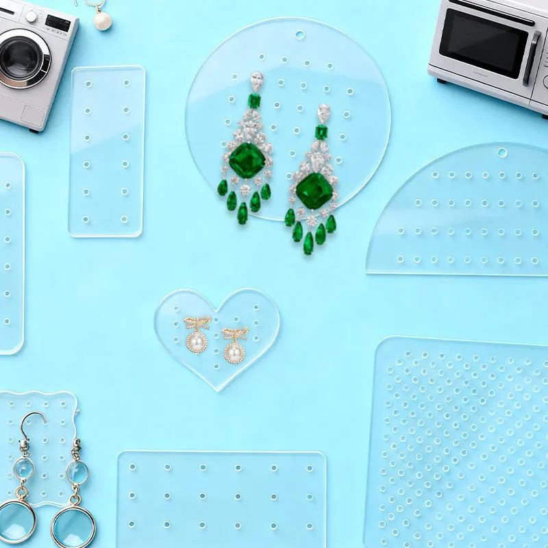 

Jewellery Display Stand Acrylic Earring Display Card Earring Storage Rack Modern Earring Organizer Cards For Jewelry