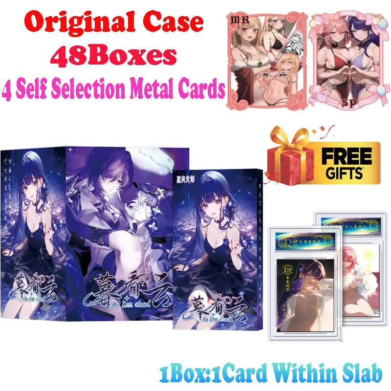 

2025 Lastest Mu Kan Cloud Goddess Story Card Within Slab Waifu Palying Trading CCG TCG Doujin Toys And Hobbies Gift