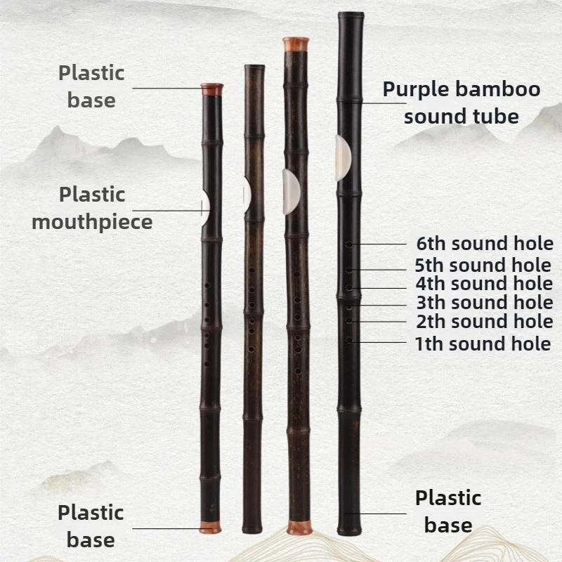Bamboo Bawu Transverse Blowing Flute Professional Performance Bawu Instruments Adult Beginners Practice Ethnic Wind Instrument