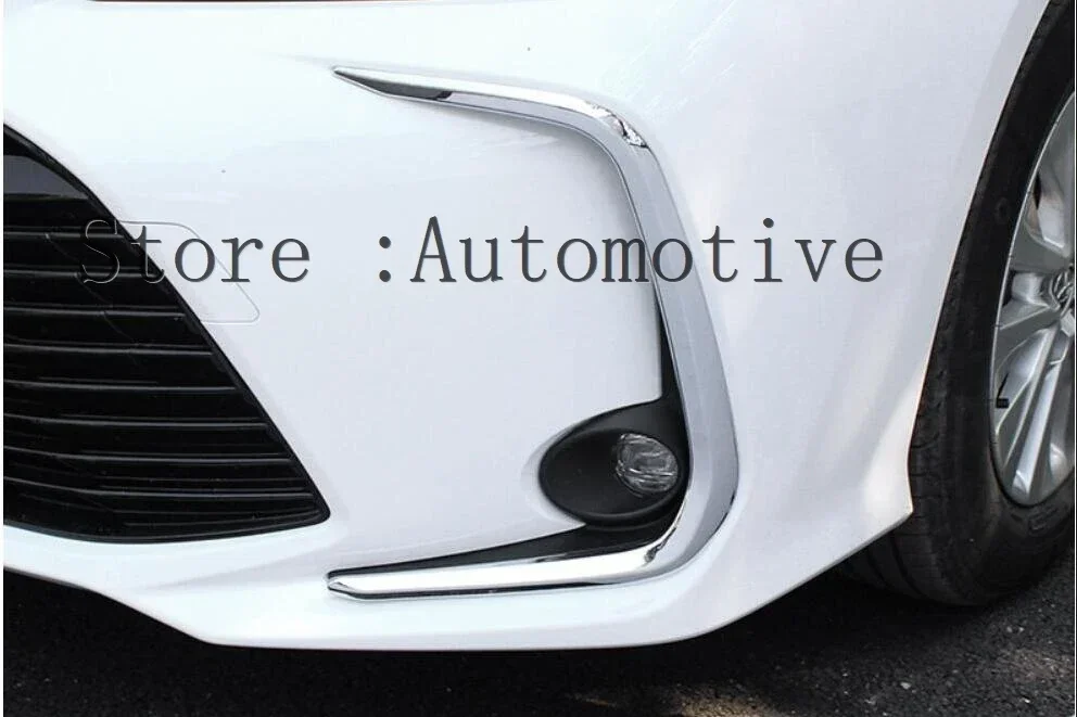 أضواء الضباب الأمامية الضباب ضوء المصباح حلقة غطاء إطاري الكسوة لتويوتا كورولا E210 بريستيج ألتيس 2019 2020 2021 مشرق