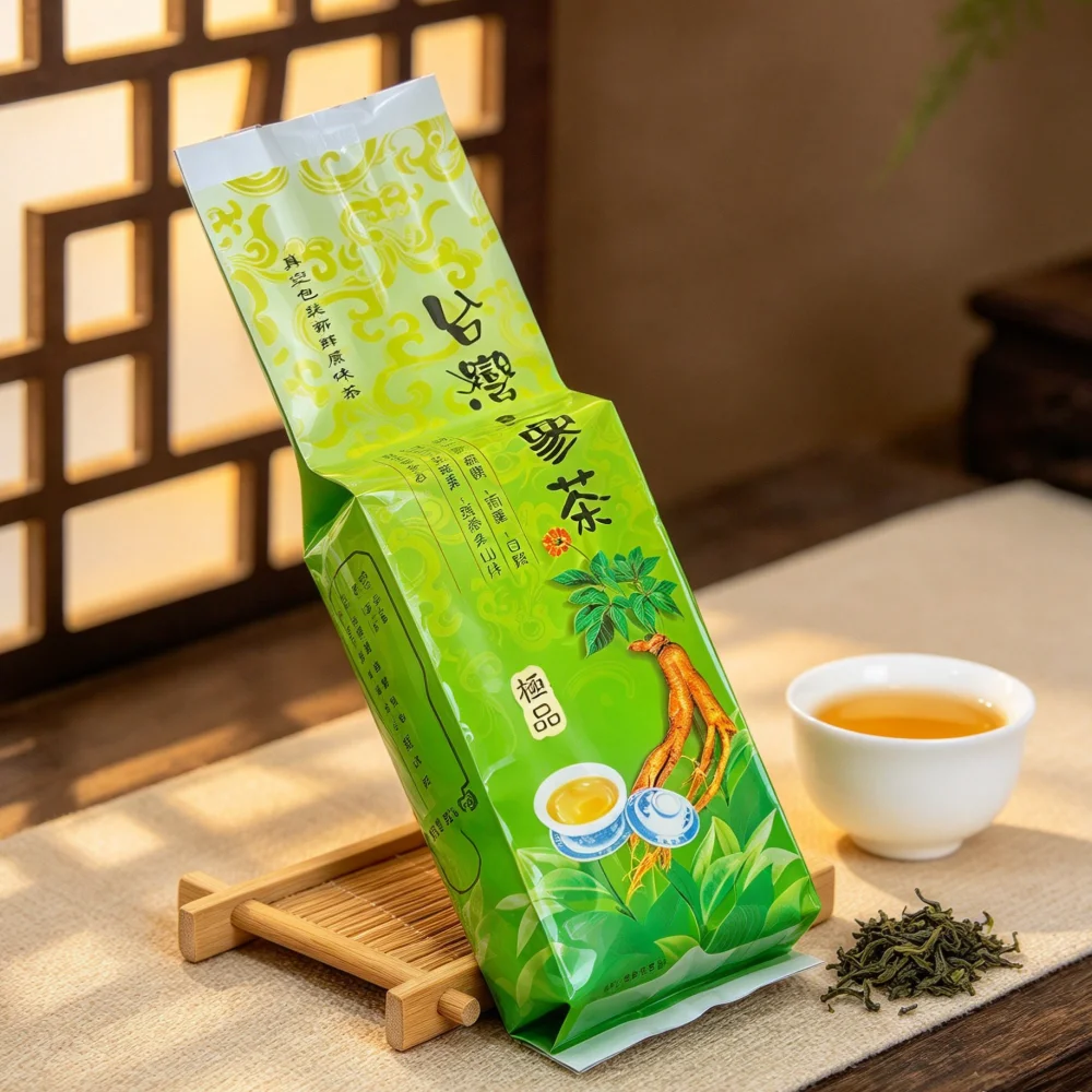 250g Ginseng Oolong tea Package Bag Alishan milk oolong Dianhong tea Seal bag TieGuanYin Jasmine Green Dian Hong tea Packing Bag