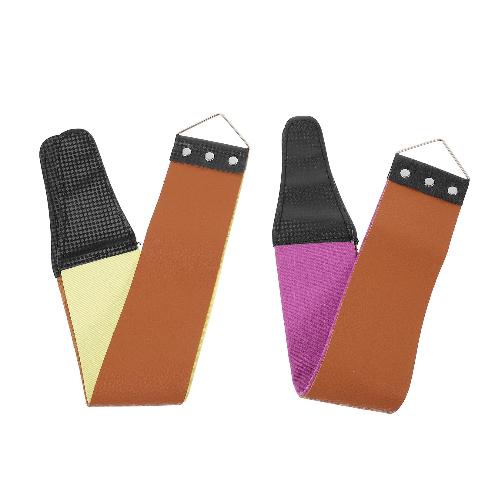 

2Pcs Razor Strop Dual sided Sharpening Strap Simple Household Tools Shaving Belt Quality Material Smooth Blades Honing Practical