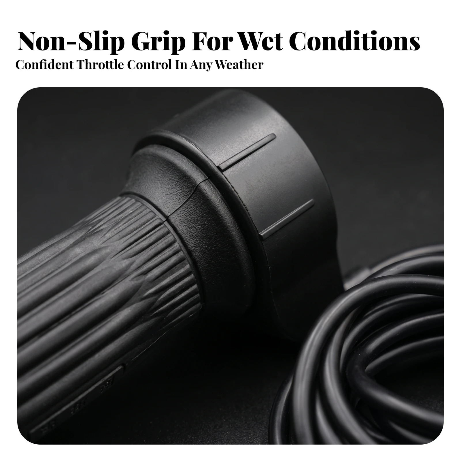 Accelerator Grip Comfortable Electric Vehicle Throttle Handle Accelerator Long-Lasting for DIY Builders, Four-Wheel Carts